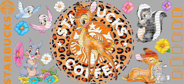 16oz Disney style-D-2341